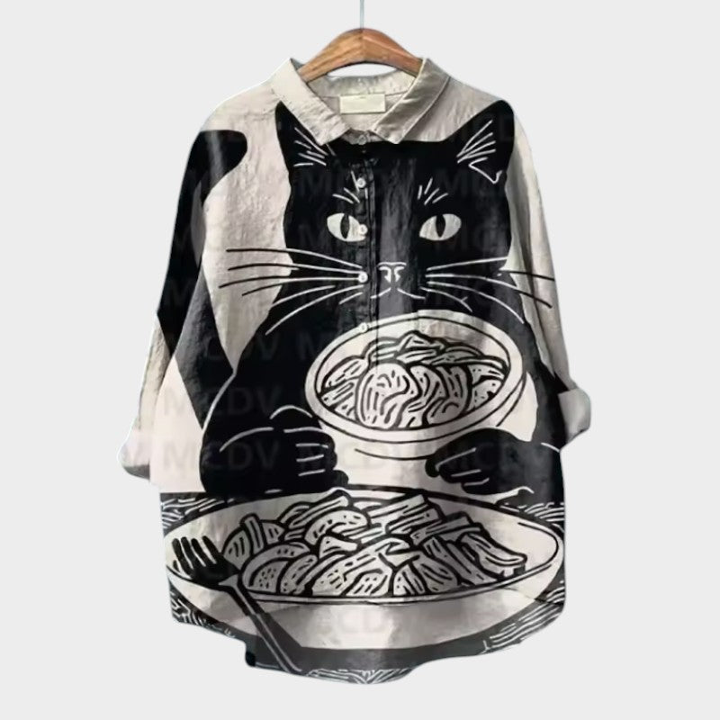 ユイ | キャットプリントブラウス